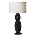 Thumprints Loop 32" Table Lamp Ceramic in White/Black | 32 H x 16 W x 16 D in | Wayfair 1137-ASL-2102