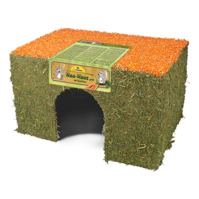 2 Stück JR Farm Heu-Haus Karotte für Kleintiere