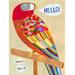 Oopsy Daisy Hello Parrot Canvas Art Canvas in Orange | 14 H x 10 W x 1.5 D in | Wayfair NB18379