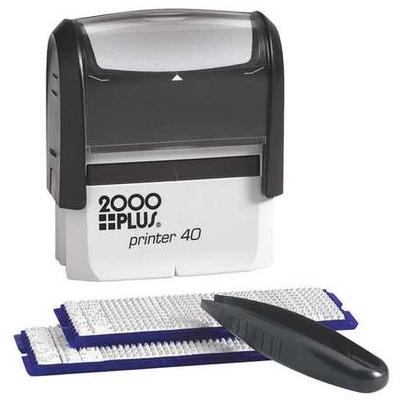 2000 PLUS 038930 Stamp Kit,Black,10,Plastic