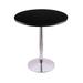 Holland Bar Stool Bar Height Pedestal Dining Table Wood/Metal in Gray/White | 42 H x 36 W x 36 D in | Wayfair 214-2242CH36R