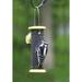 Birds Choice Nyjer/Thistle Feeder Wood in Black/Brown/Yellow | 9 H x 3 W x 3 D in | Wayfair LCNYJER