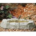 Birds Choice Resin Rocky Mountain Ground Birdbath Fountain in Brown/Gray | 5 H x 18 W x 25 D in | Wayfair AAB211D