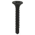 ZORO SELECT B31306.013.0100 Drywall Screw, #6 x 1 in, Steel, Flat Head Phillips