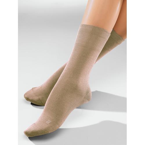 Avena Herren Diabetiker-Socken 2 Paar Beige