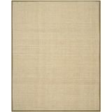 SAFAVIEH Natural Fiber Arbor Border Area Rug Natural/Olive 8 x 10