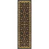 SAFAVIEH Lyndhurst Priscilla Traditional Bordered Runner Rug Black/Ivory 2 3 x 14