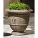 Campania International Fleur De Lis Cast Stone Urn Planter Concrete, Copper in Brown | 17.25 H x 19 W x 19 D in | Wayfair P-574-TR