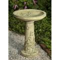 Campania International Butterflies Are Free Birdbath Concrete, Copper in Brown | 26.25 H x 19.5 W x 19.5 D in | Wayfair B-145-NA