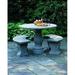 Campania International Palladio Cast Stone Garden Outdoor Bench Stone/Concrete in Gray/Brown | 18 H x 54 W x 16 D in | Wayfair BE-27-VE
