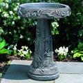 Campania International Hummingbird Birdbath Concrete, Copper in Green | 25.5 H x 18.25 W x 18.25 D in | Wayfair B-034-VE