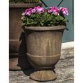 Campania International Pascal Cast Stone Urn Planter, Copper in Brown | 20.75 H x 17.25 W x 17.25 D in | Wayfair P-665-BR