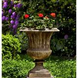 Campania International Smithsonian Cast Stone Urn Planter Concrete in Brown | 27 H x 22.5 W x 22.5 D in | Wayfair P-659-TR