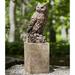 Campania International Large Horned Owl Statue Concrete, Copper in Gray | 20 H x 11 W x 8.5 D in | Wayfair A-337-PN