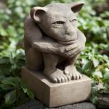 Campania International Sitting Gargoyle Statue, Copper in Brown | 12.25 H x 8.25 W x 9.5 D in | Wayfair S-177-TR