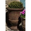 Campania International Pascal Cast Stone Urn Planter, Copper in Black/Brown | 28.25 H x 23.25 W x 23.25 D in | Wayfair P-664-TR