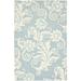 SAFAVIEH Soho Logan Floral Wool Area Rug Blue/Ivory 3 6 x 5 6