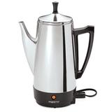 Presto Stainless Steel Perk Percolator Metal in Black/Gray | 13.11 H x 9.7 W x 6.2 D in | Wayfair 02811