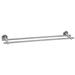 no drilling required Moon Double Wall Mounted Towel Bar Metal in Gray | 2 H x 24 W x 4.38 D in | Wayfair MO212-SNS