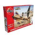 Airfix Aircraft Model Building Kits - Supermarine Spitfire Mk.Vb & Messerschmitt Bf109E Miniature Craft Kit, 1/48 Scale Plastic Model Plane Kits for Adults to Build - Aeroplane Gifts for Men