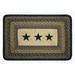 White 30 x 20 x 0.25 in Indoor Area Rug - Earth Rugs Black Stars Printed Area Rug | 30 H x 20 W x 0.25 D in | Wayfair 67-099S