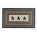 Black 45 x 27 x 0.25 in Indoor Area Rug - Earth Rugs Stars Printed Area Rug | 45 H x 27 W x 0.25 D in | Wayfair 88-2745R-099S