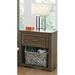 My Home Furnishings Logan 1 Drawer Nightstand Wood in Brown | 28 H x 24 W x 16 D in | Wayfair 601