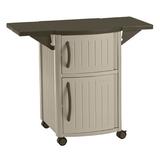 Suncast Bar Serving Cart Plastic in Brown | 33.75 H x 40 W x 33 D in | Outdoor Furniture | Wayfair DCP2000