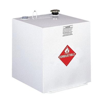 CRESCENT JOBOX 485000 50 Gallon White Square Steel Liquid Transfer Tank for