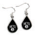 "WinCraft Brooklyn Nets Tear Drop Dangle Earrings"