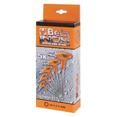 BETA 000961952 5 Piece Metric Plain, Hex Key Set