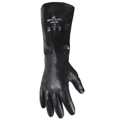 SHOWA 3415-08 Chemical Resistant Gloves, Neoprene, 60.63 mil Thick, 14 in
