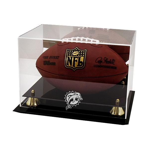 miami-dolphins-golden-classic-team-logo-football-display-case/