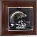 San Diego Chargers Brown Framed Wall-Mountable Mini Helmet Display Case