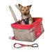 Rover Heather Booster Dog Car Seat, 16 IN, Red / Tan