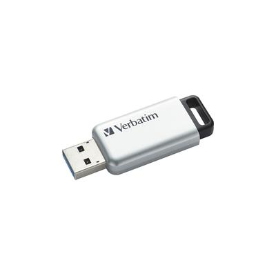 Verbatim Store 'n' Go Secure Pro 32GB USB 3.0 Flash Drive - Silver - 98665