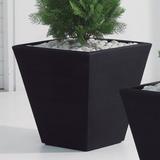 Crescent Garden Gramercy Plastic Pot Planter in Black | 20.3 H x 20 W x 20 D in | Wayfair A342594