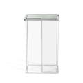Interlude Mercer Glass Top Frame End Table Plastic/Acrylic/Glass | 21 H x 13 W x 8 D in | Wayfair 158082