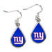 WinCraft New York Giants Tear Drop Dangle Earrings