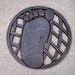 Oakland Living Foot Stepping Stone Wall Décor Metal | 0.5 H x 12 W x 12 D in | Wayfair 5091-AB