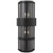 Hinkley Saturn 8"W Satin Black Outdoor Pocket Wall Light