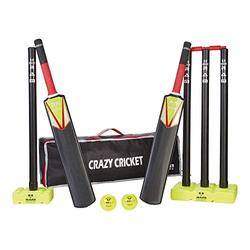 Ram Cricket Senior Crazy Cricket Set - 1 x Size 6 Bat, 1x Size SH Bat – Durable Lightweight Kwik Cricket Style Set for Training, Cricket Matches, Garden, Beach, or Park - approximate ages 13 yrs +