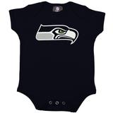 Newborn Navy Seattle Seahawks Team Logo Bodysuit