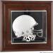 Oklahoma State Cowboys Brown Framed Wall-Mountable Mini Helmet Display Case