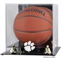 Clemson Tigers Golden Classic Logo Basketball Display Case with Mirror Back