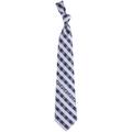 Brigham Young Cougars Woven Checkered Tie - Navy Blue/Gray