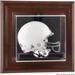 Missouri Tigers Brown Framed Wall-Mountable Mini Helmet Display Case