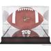 TCU Horned Frogs Mahogany Base Logo Football Display Case with Mirror Back