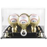 Oakland Athletics Golden Classic Three Baseball Logo Display Case