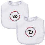 Infant Arizona Diamondbacks White 2-Pack Baby Bibs